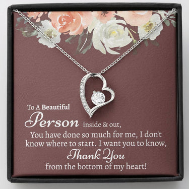 Beautiful Person Forever Love Necklace - Love You This Much
